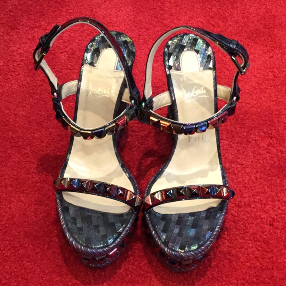 Pyralou Studded Wedges - Picture 1 of 7